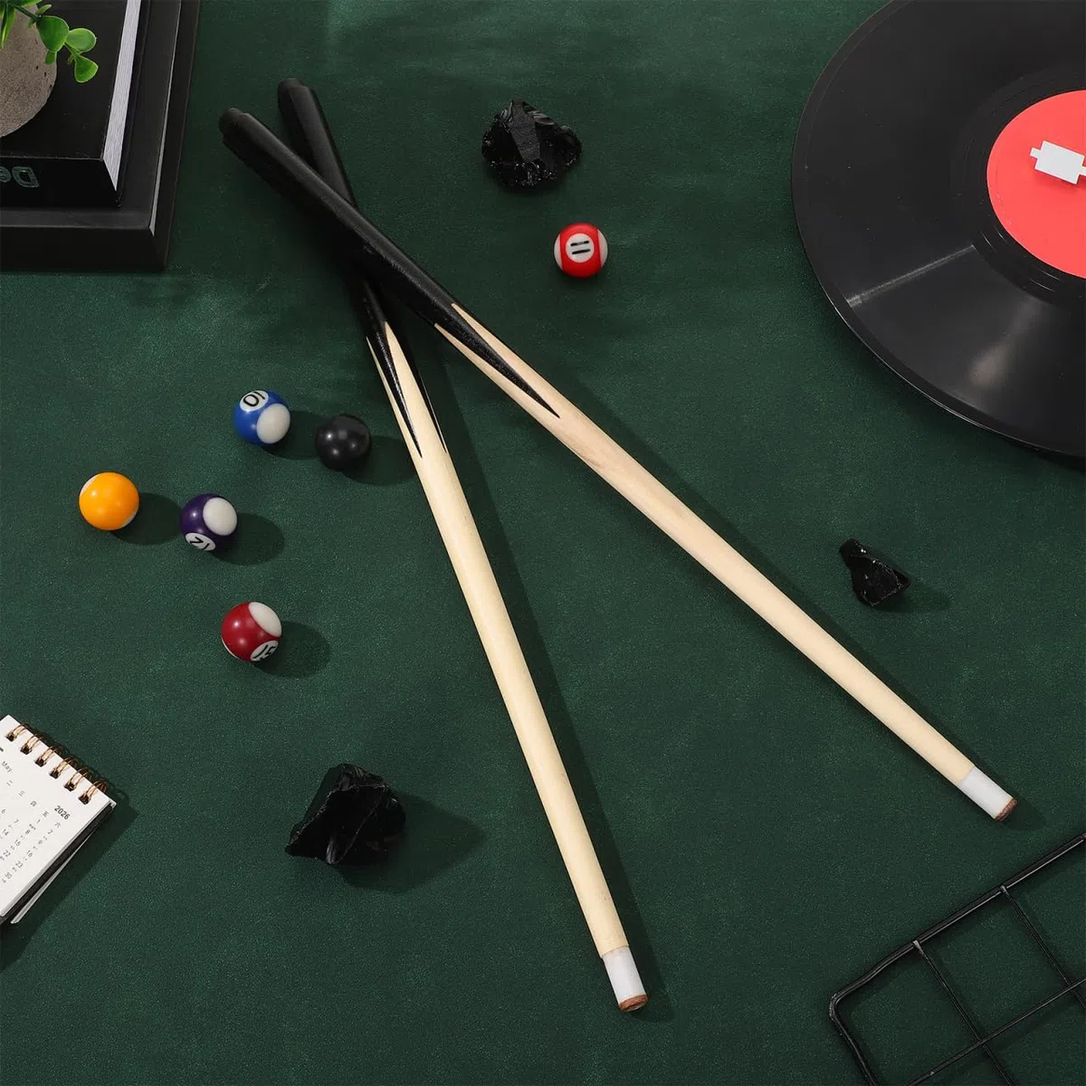 Alasum Queue de Billard Courte pour Enfants 45 cm – Confortable et Précise pour Apprentissage du Billard – pour Petits Espaces, Jeux en Intérieur, Enfants et Débutants