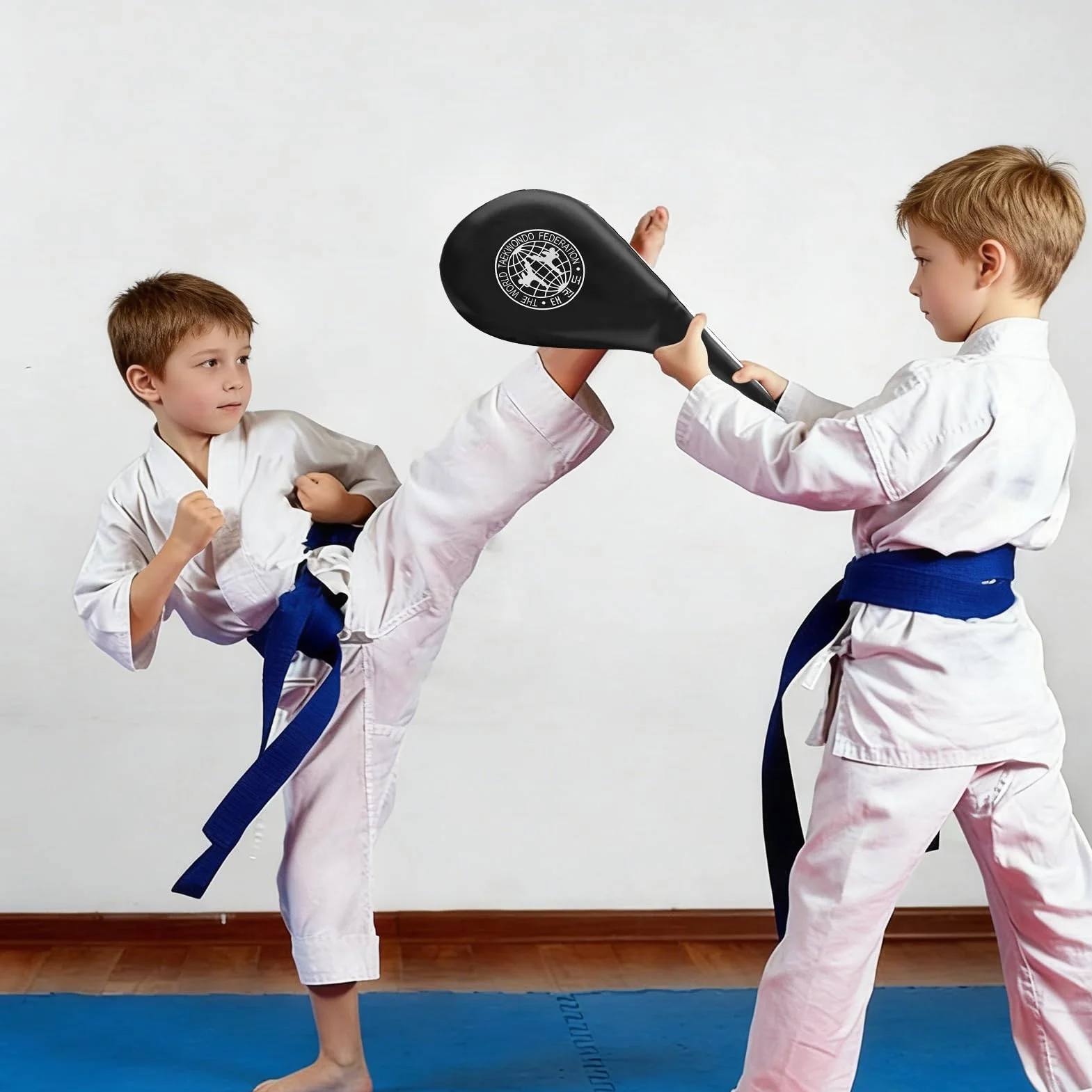 Raquette Taekwondo,Taekwondo,Cible,2Pcs Taekwondo Karaté Boxing Cible Pad Dule Dule Tae Kwon Do Karaté Boxing Formation Repment pour Boxing Formation