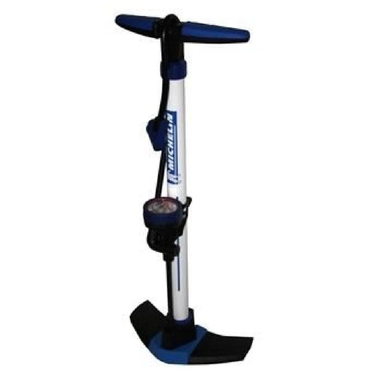 Pompe à Pied MICHELIN Air Control – Manomètre Intégré, Corps en Acier Robuste, Compatible Valves Schrader & Presta – Gonflage Précis Jusqu’à 11 Bars (160 PSI) – Idéale VTT, VTC, Route, Ville