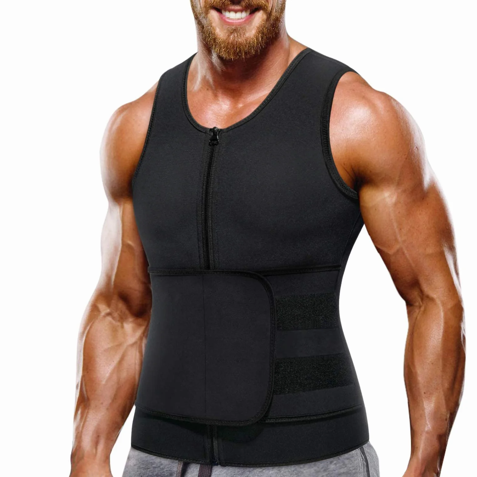 Gilet de Sudation Homme Sauna Néoprène pour Minceur Ceinture de Sudation Fitenes Sports Débardeur
