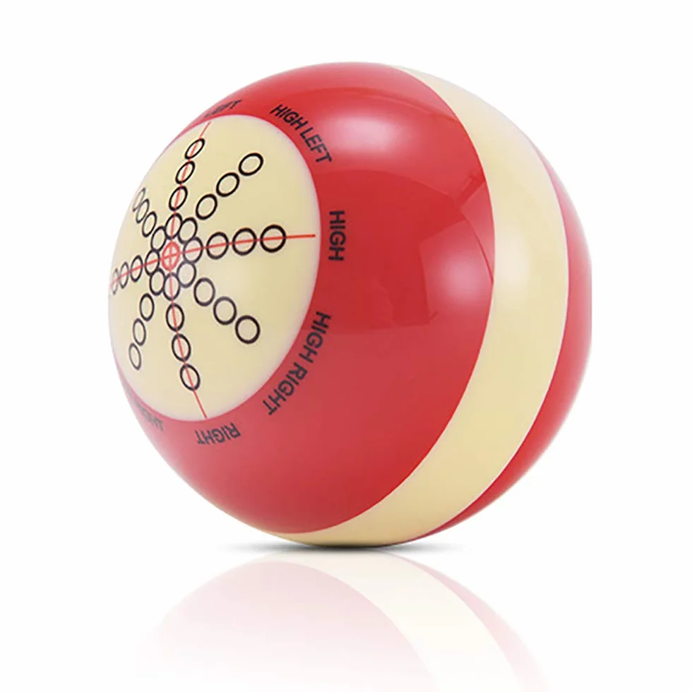 POFET Batting Marked Red-White Pool Ball Billiard Training Ball