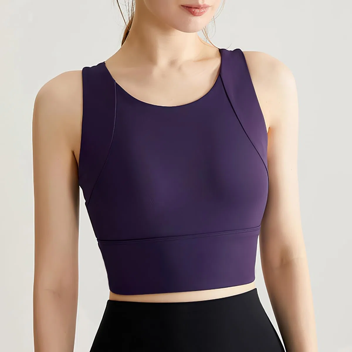 Soutien-Gorge de Posture, Débardeur de Sport rembourré sans Armatures, Soutien-Gorge de Sport Push-up pour Femme, Haut de Course à Pied