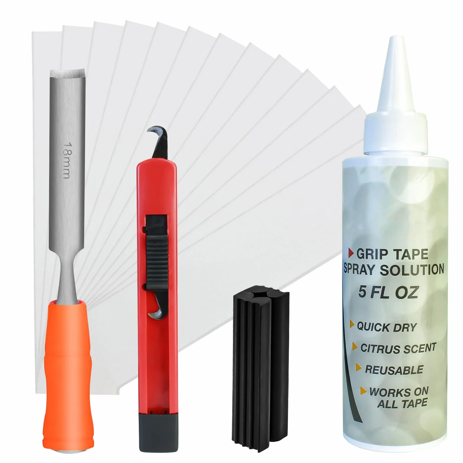 CRESTGOLF Kit de grip pour clubs de golf,Kits réparation du manche - une lame de crochet, 13 bandes adhésives, préhension de Grip Tape Remover étau en caoutchouc,142 ml solvant de préhension