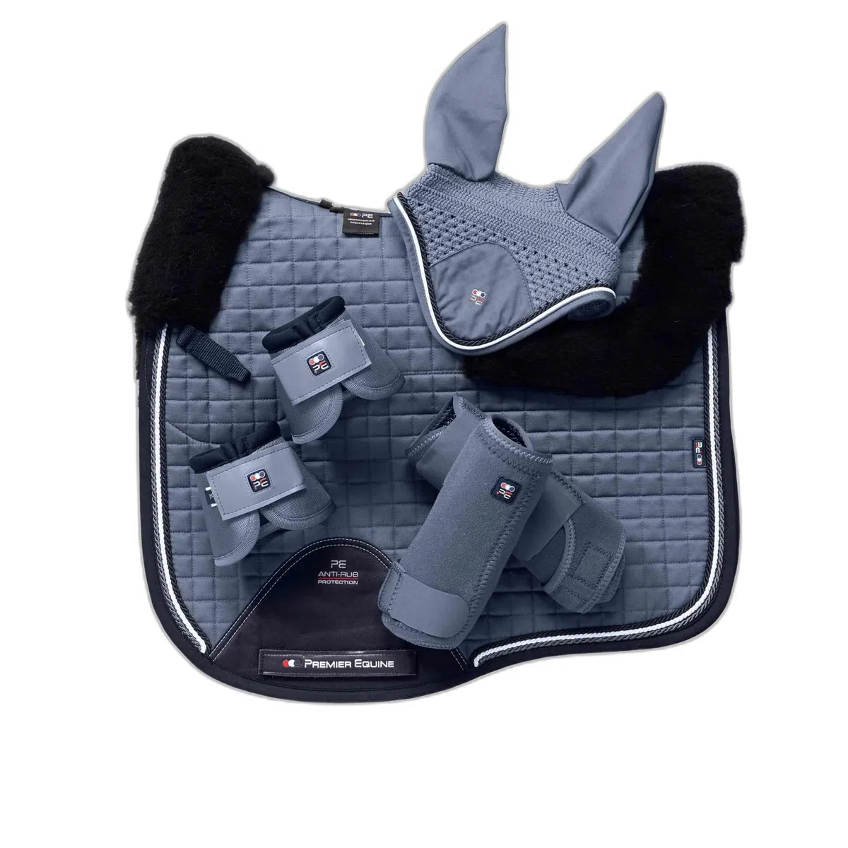 Premier Equine Tapis de Dressage pour Cheval en Laine mérinos Capella CC Square
