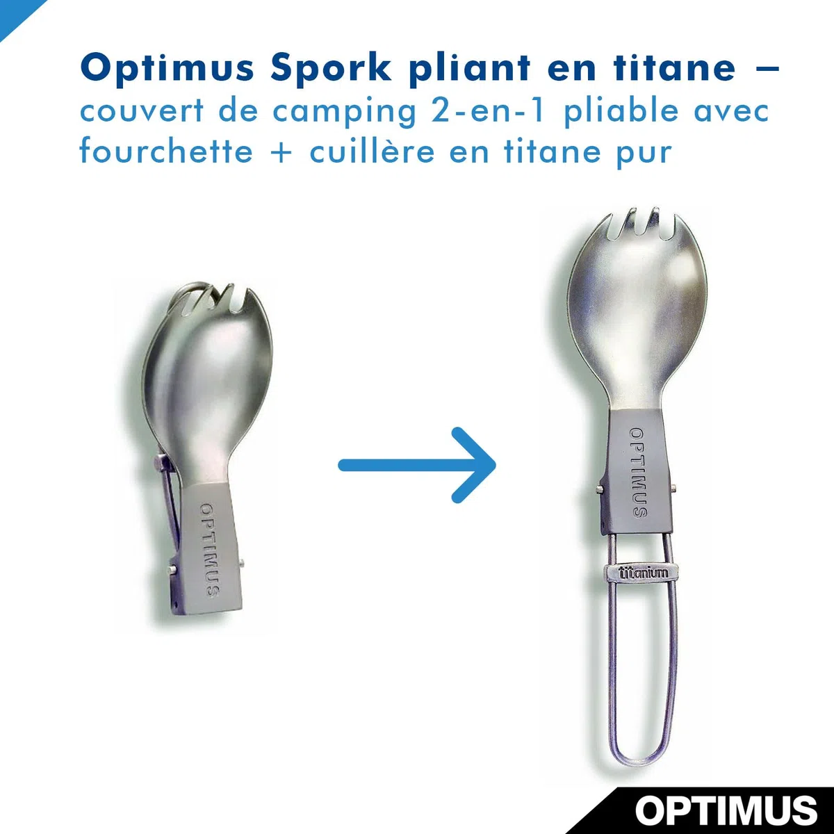 Optimus Couverts pliables en titane