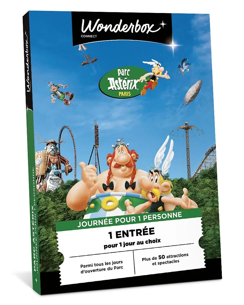 Ticketbox - Parc Astérix - 1 Jour pour 1 Adulte - Coffret Cadeau - Idée Cadeau Divertissement