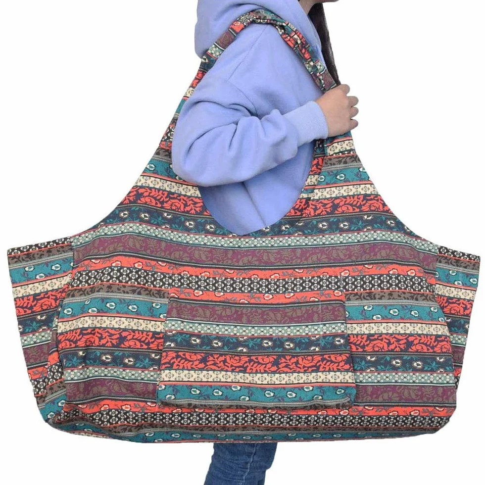 Mu Mianhua Sac pour tapis de yoga avec poche de grande taille et poche zippée s'adapte à la plupart des tailles de tapis