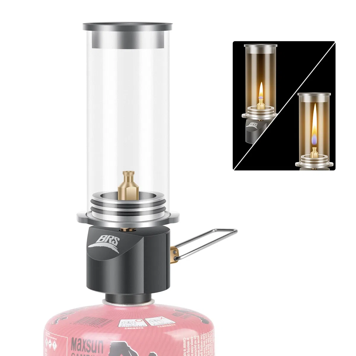 Tentock Lanterne de Camping en Plein Air pour Pêche, Randonnée, L’alpinisme - Lampe à Gaz, Luminance Réglable