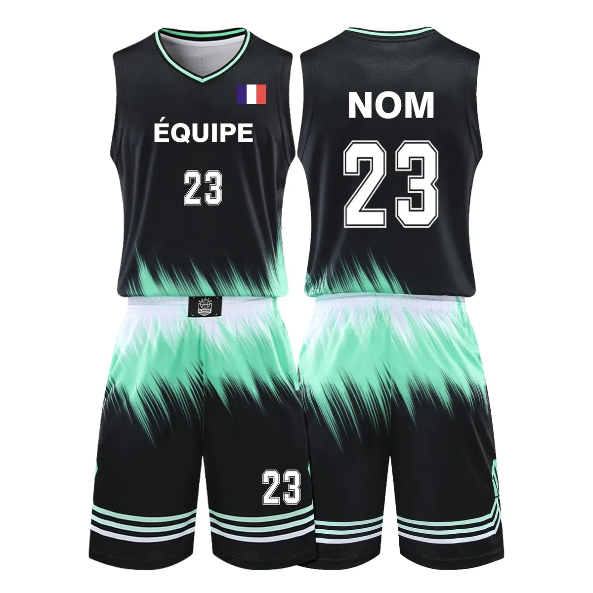 Maillot de Basket Personnalisé avec Nom, Numéro d'équipe, Logo pour Enfants et Adultes