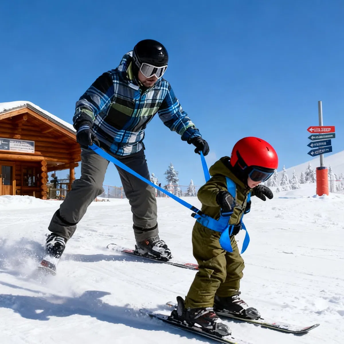 Harnais de Snowboard pour,Sécurité Et Prévention Des Chutes Pour Sports D'Hiver Avec Laisse D'Entraînement - Harnais d'Entraînement pour Ski et Snowboard - Pour Garçons Filles