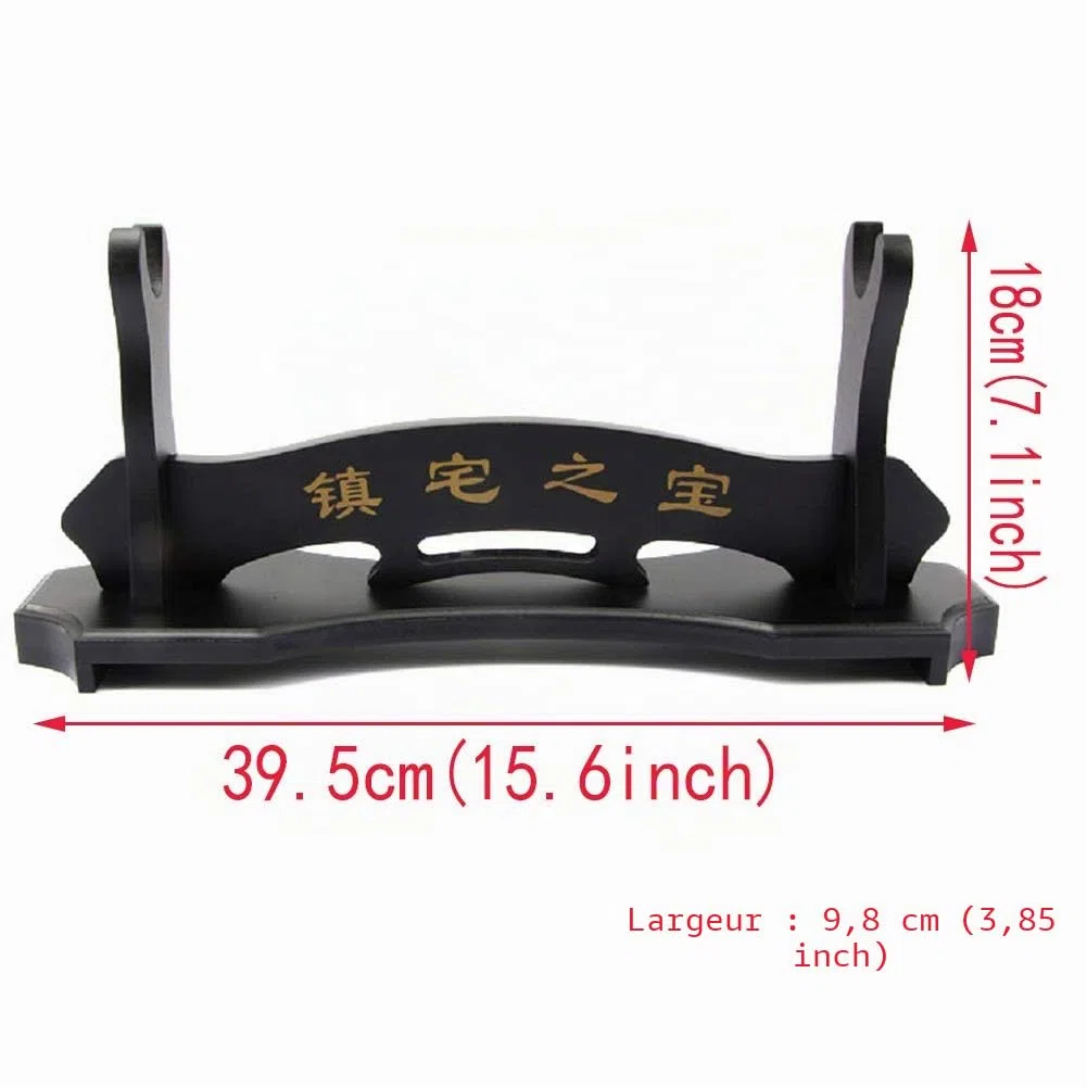 SHULI Support pour épée de samouraï japonais, couteau katana, Wakizashi Tanto, support d'épée de table, présentoir à 1 étage