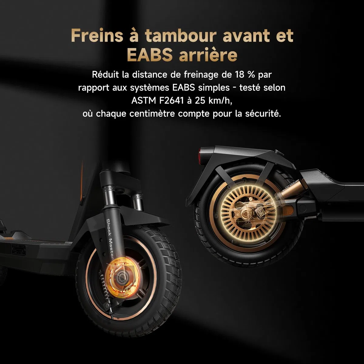 NAVEE GT5 et GT3 Série Trottinette Electrique Adulte 50-90KM, Moteur 700-1638W, Triple Freinage & TCS, Antivol Intégré, Connectivité Bluetooth, Pneus 10" Tubeless, Sécurité 360°, App Intelligent