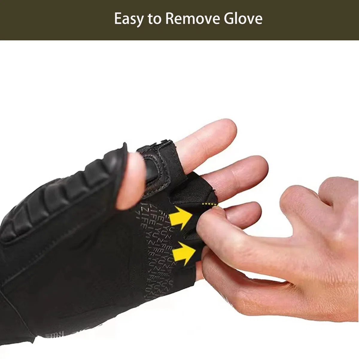 tetotak Gant de tir professionnel sans cadre, accessoires d'entraînement à la chasse, matériau en peau de chèvre, protection supérieure des mains, bande tube plat pour l'extérieur