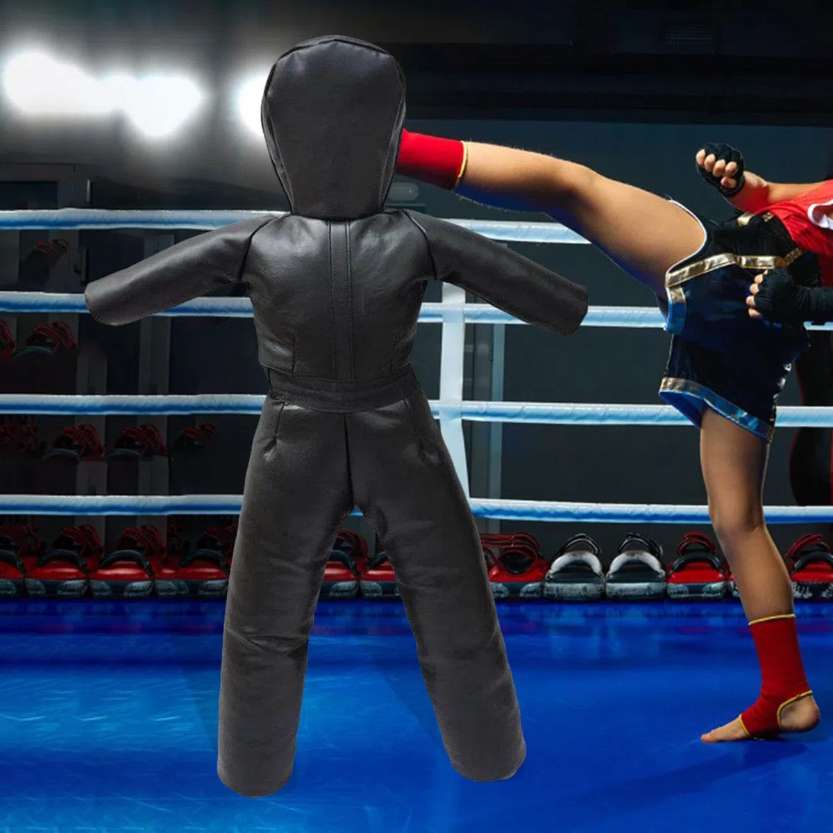 F Fityle Mannequin de Lutte pour Enfants, en polyuréthane, Non rempli, Polyvalent, Robuste, équipement d'entraînement de Taekwondo, équipement de Boxe,