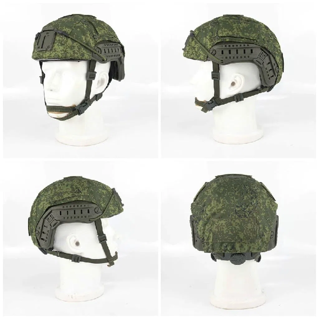 WLXW Housse Casque Tactique Tissu – for Casque Russe Rectangulaire Double Piste, for Chasse, L'airsoft Cosplay