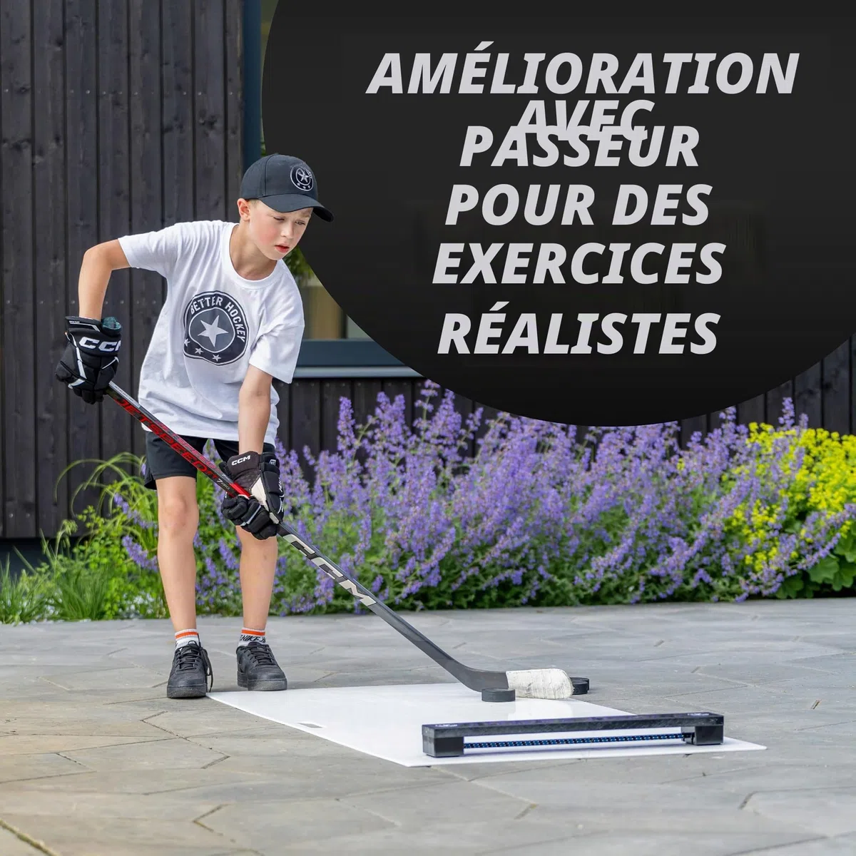 Better Hockey Extreme Pro Shooting Pad - Taille 150 x 75 cm - Tapis de tir de Hockey de qualité Pro - Glisse Incroyable