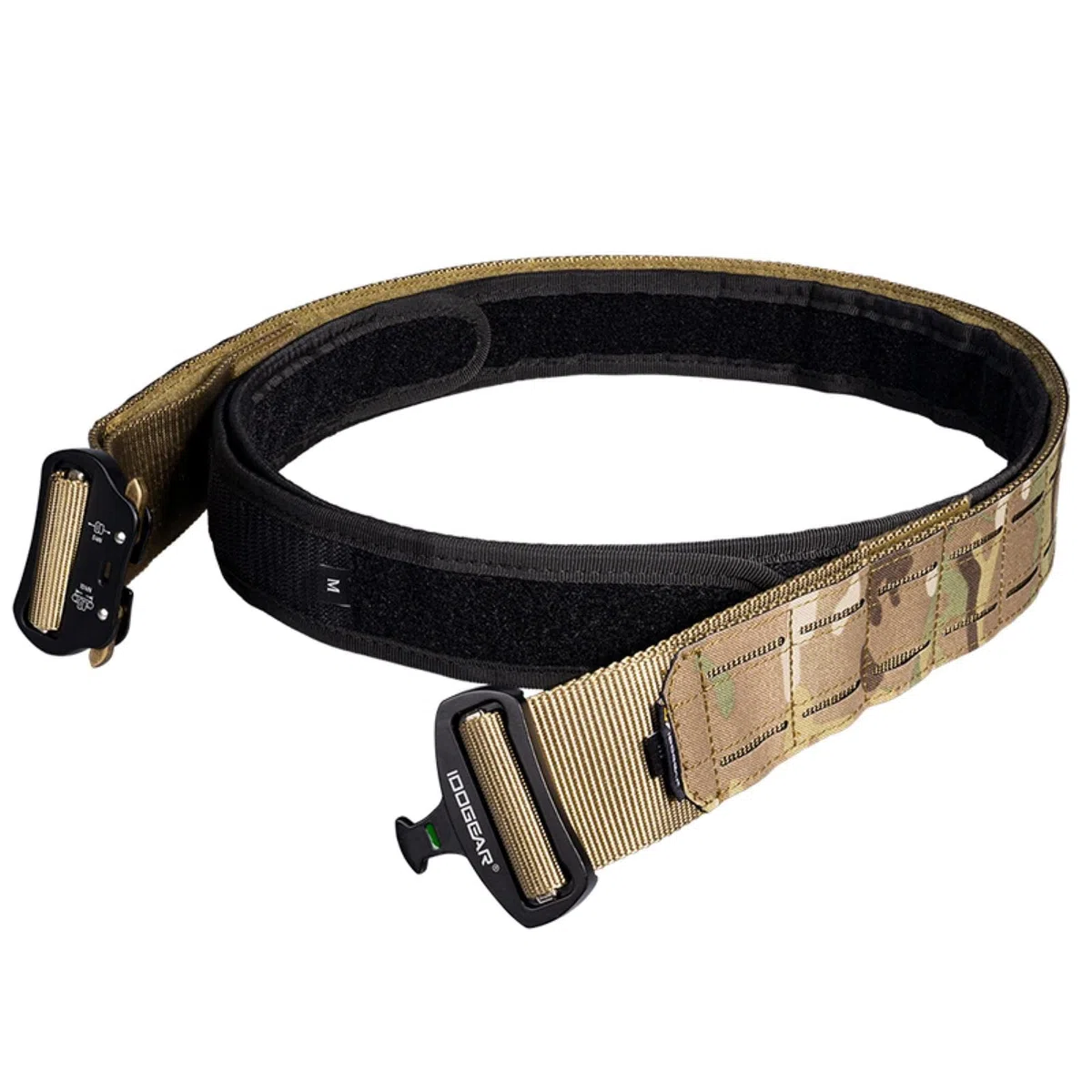 125 cm ceinture tactique à dégagement rapide boucle en métal Laser hommes ceintures Camo Airsoft tactique bataille ceinture survie dans la nature