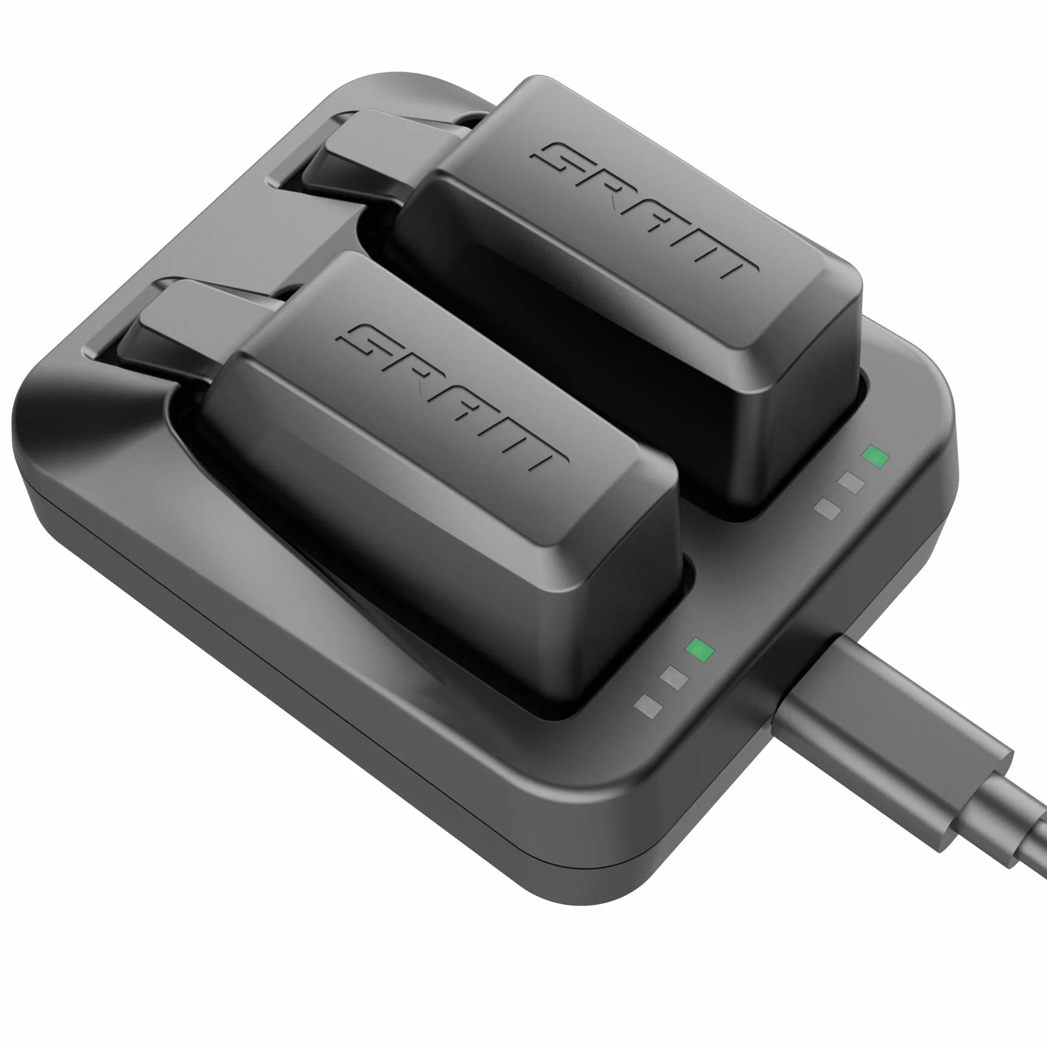 Chargeur à Double Port pour Batterie SRAM AXS/eTap Red Force Rival GX Eagle, Les Deux Batteries Peuvent être Rapidement chargées en même Temps, l’unité est livrée avec USB C.
