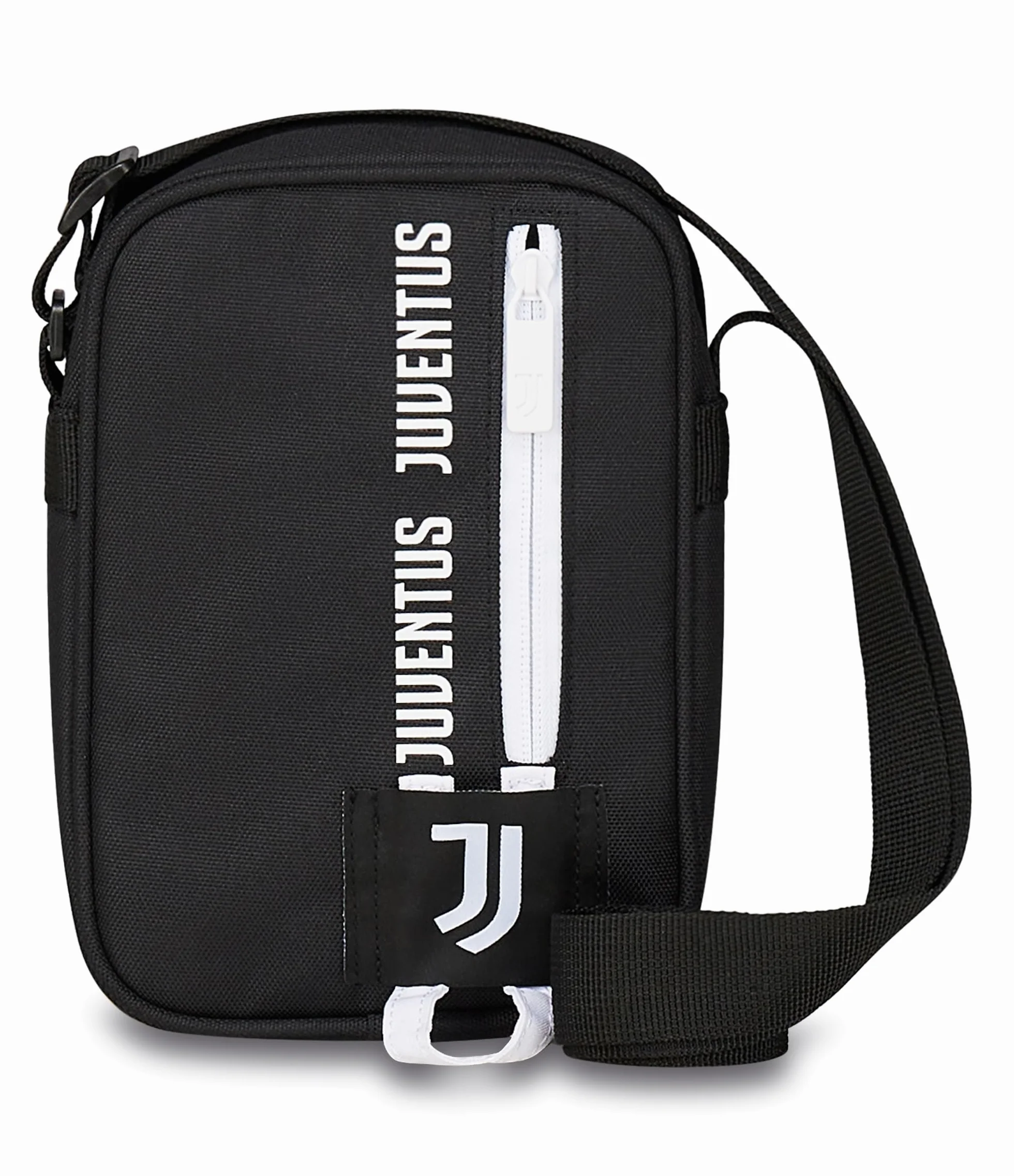 SEVEN Juventus Bandoulière pour Enfants et Adolescents Blanc Noir, Bandoulière Réglable, Sport et Loisirs