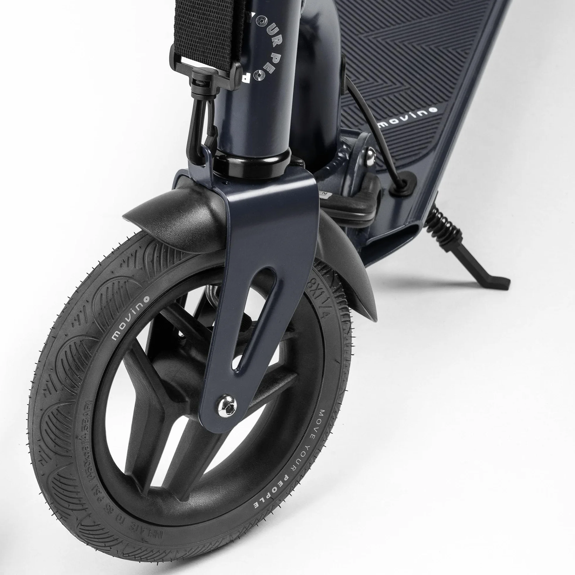 Movino Trottinette Adulte Pliable - Scooter pour Adolescents et Adultes - Large Plateforme Antidérapante - Grandes Roues - Guidon Réglable en Hauteur - Air