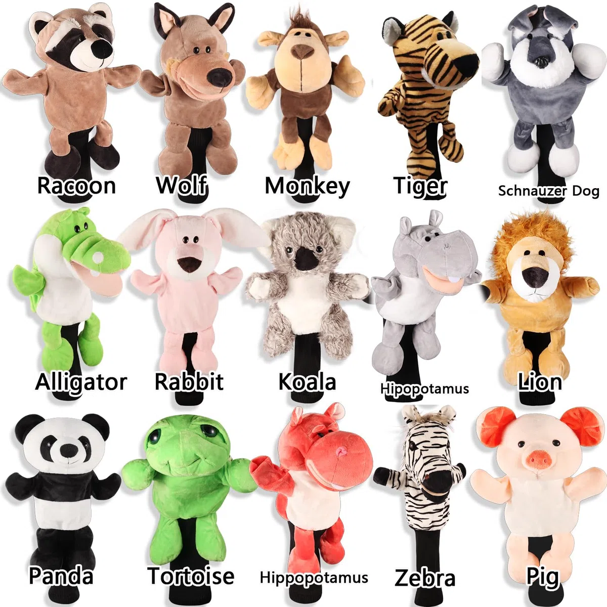 Couvre-tête en peluche pour club de golf 460 cc