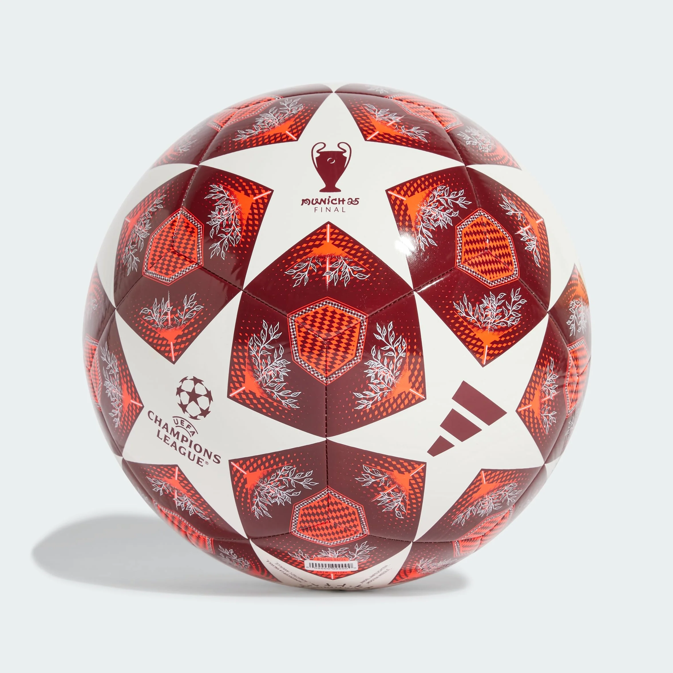 adidas UEFA Champions League Club JH1284 Ballon de Football, Unisexe, Rouge, 3 EU