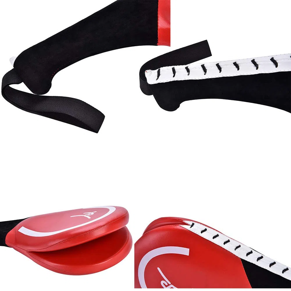 BORDTRACT Raquette Taekwondo, Coussin De Frappe De Kickboxing En Mousse Haute Densité Durable, Cible De Karaté, Équipement D'entraînement Pour Arts Martiaux, TKD, Convient Aux Jeunes, Enfants(Rouge)