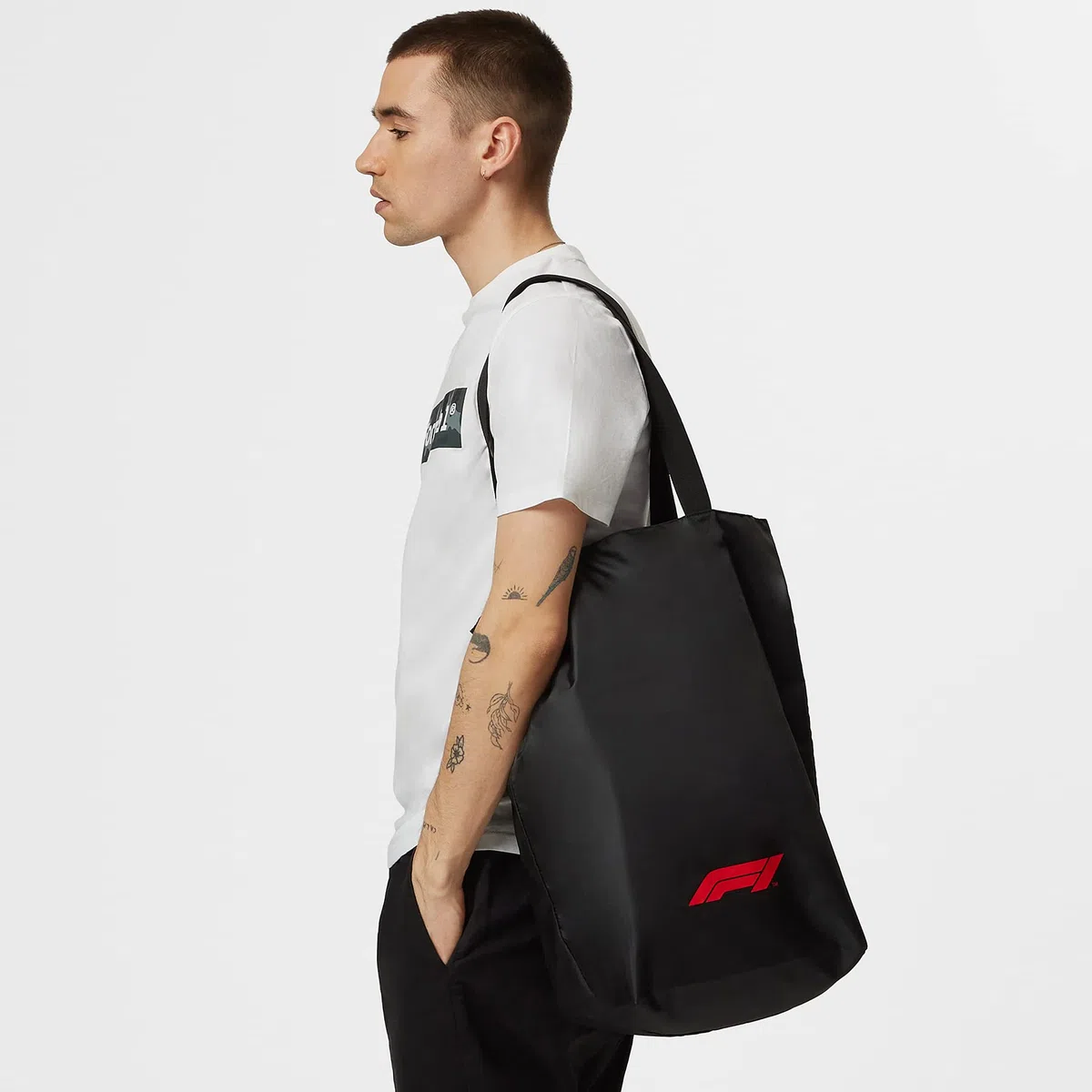 Fuel For Fans Formula 1 Sac fourre-tout avec logo F1 Noir Taille unique, noir, One Size