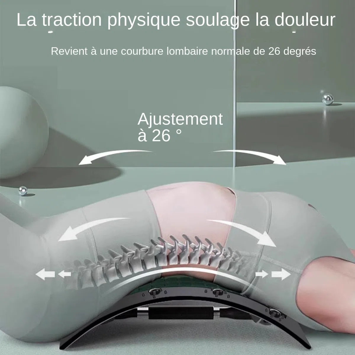 Crack Dos | Planche de Correction Posturale - Correcteur De Colonne Vertébrale Équipement D'Étirement Dos pour Yoga Pilates Voyage Maison Auto