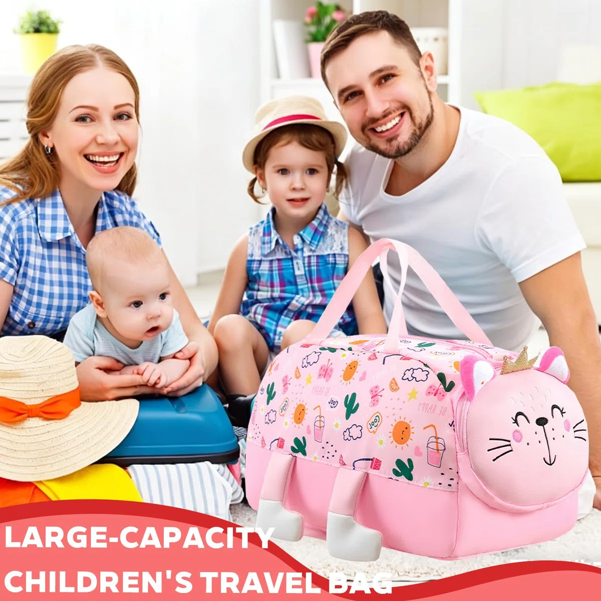 Sac de Sport Enfant, 21L Imperméable Sac de Voyage, Sac de Voyage Léger Résistant, Sac Weekend Enfant pour Fitness, Danse, Natation, Voyages