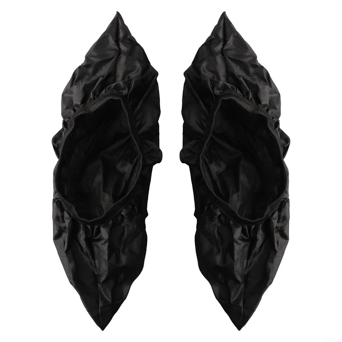 Lot de 2 housses de protection de roues de patins à roulettes en tissu Oxford épais avec ouverture de bande élastique pour les roues de moins de 45 et 4 x 72 mm à 4 x 90 mm Noir