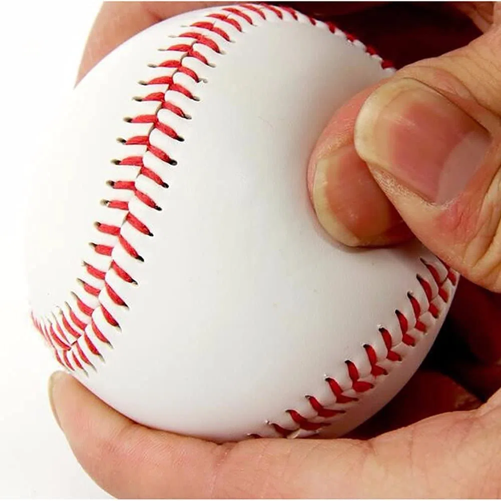 Lot de 6 balles de baseball vierges pour entraînement de jeu d'équipe, de compétition, de lancer, d'attrapage - Pour adultes et jeunes adultes - 22,9 cm