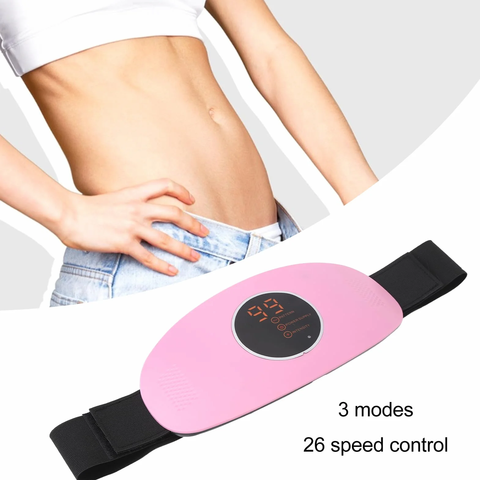 Ceinture Amincissante De Massage, Machine électrique Sans Fil Pour Brûler les Graisses, Ceinture Amincissante électrique Rechargeable Pour Améliorer le Flux Sanguin, Machine De Massage Abdominale Pour