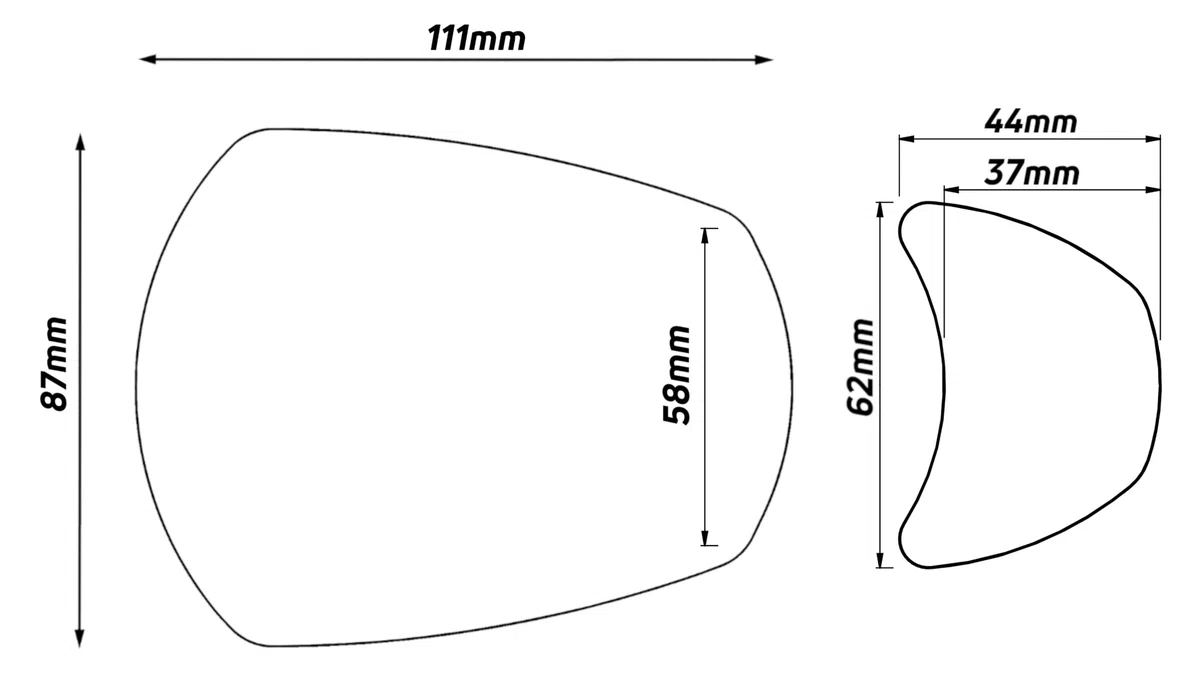 ZEFAL Espion E100 Cargo - Rétroviseur Vélo et Vélo Électrique avec Petit Miroir Additionnel - Montage sur Guidon - Optimiser Visibilité Velo - 80 cm2 - Fabriqué en France, Noir
