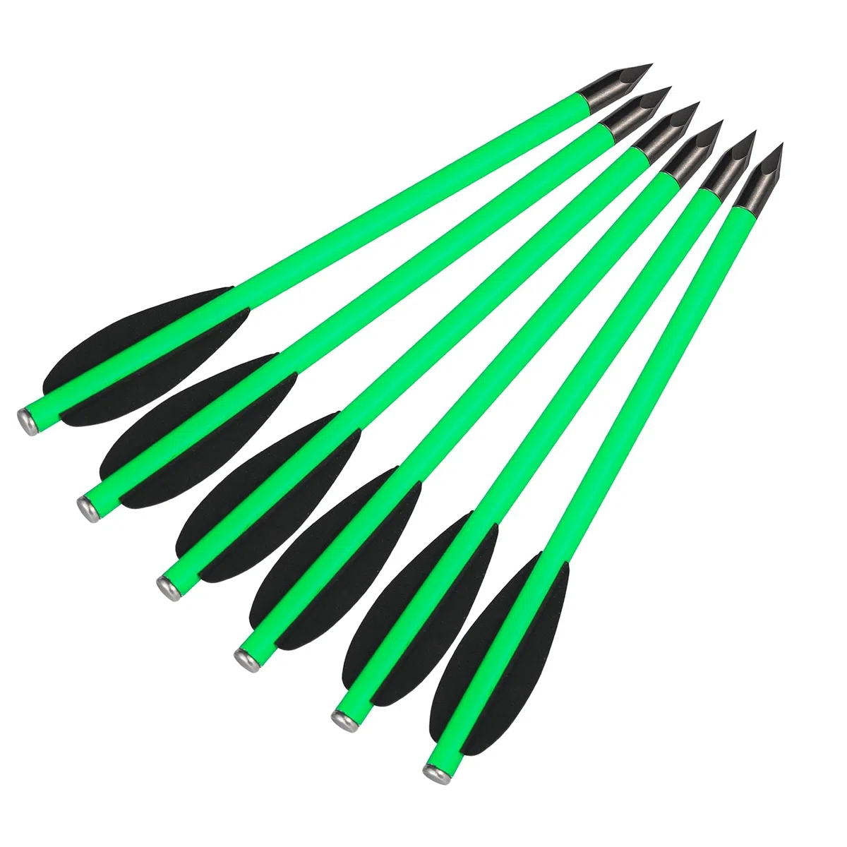 12 pièces 6,3 "flèches d'arbalète pour Pistolet en Carbone, en flèches de chasse pour Cible de précision d'arbalète de Pistolet de 50 à 80 LB, Exercices de tir et Petite chasse
