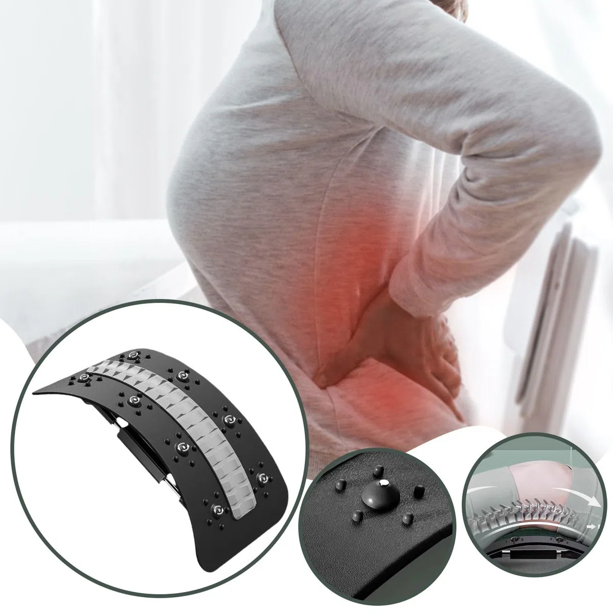 Crack Dos | Planche de Correction Posturale - Correcteur De Colonne Vertébrale Équipement D'Étirement Dos pour Yoga Pilates Voyage Maison Auto