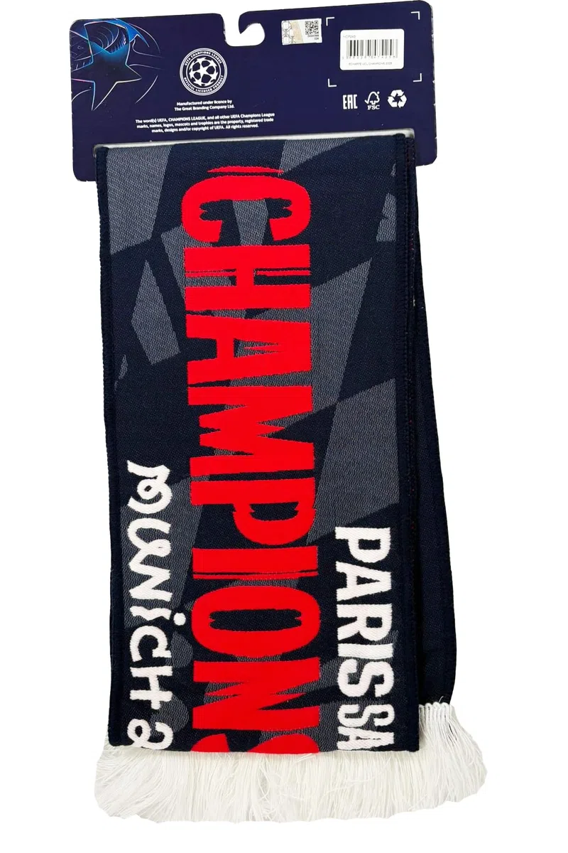 Champions League Echarpe PSG Champions d'Europe 2025 - Collection officielle - PARIS SAINT GERMAIN
