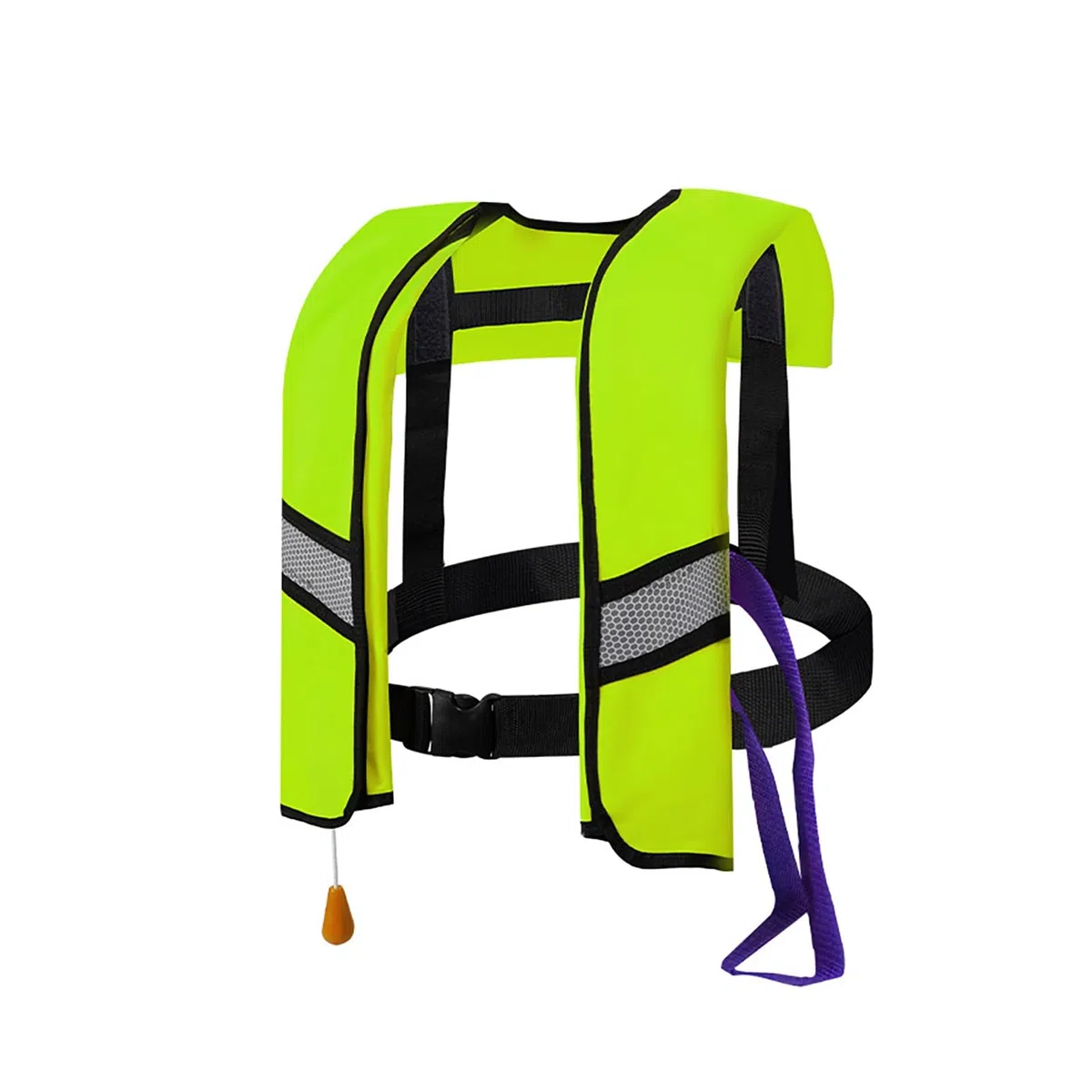 Générique Gilet de Sauvetage Gonflable Automatique: 150N Veste Flottante Légère avec Sifflet pour Kayak Bateau Natation Adultes Enfants Jusqu’à 150kg