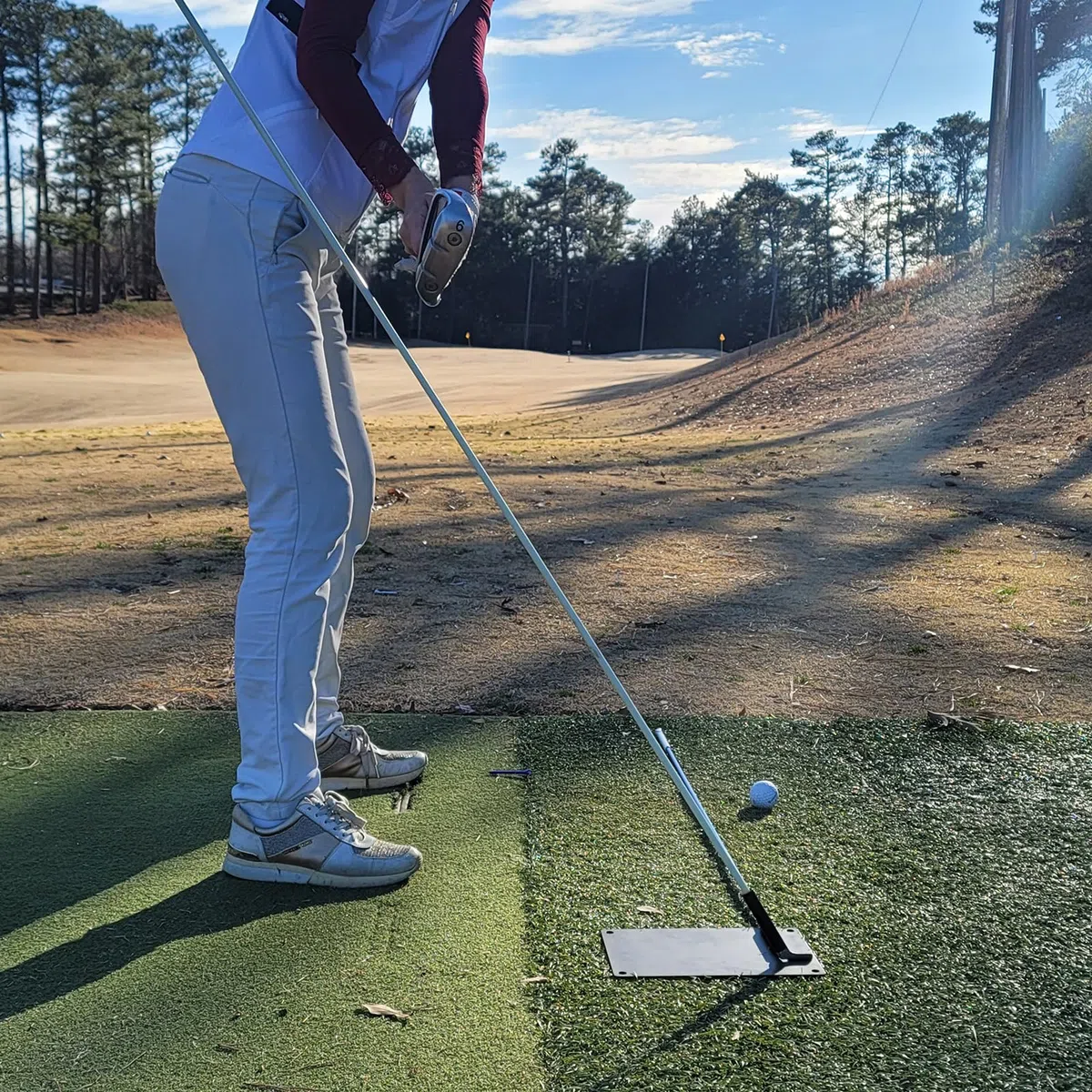 Support de bâton d'alignement de Golf, Angle réglable pour Le Swing de Golf (bâtons d'alignement Non Inclus)
