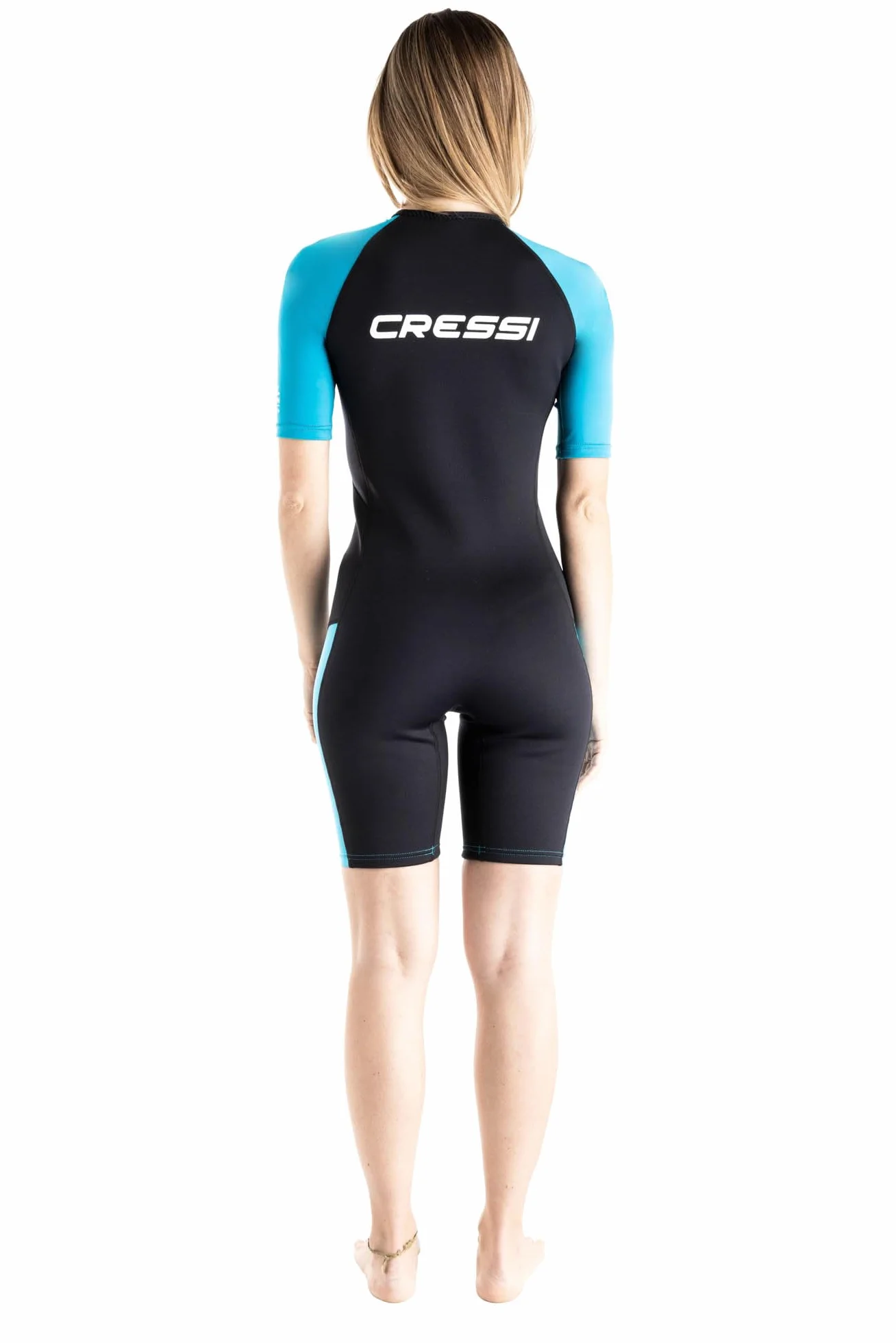 CRESSI Tiburon Lady Shorty Wetsuit 2mm - Combinaison de Plongée Courte Femmes pour la Plongée, la Natation et Les Sports Aquatiques, Néoprène/Elastane Ultra-Extensible