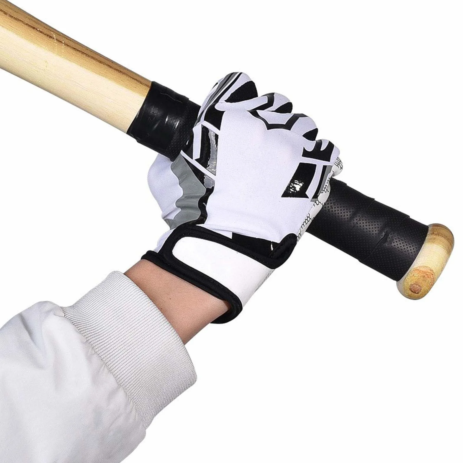 Alomejor Gants Dede Football Américain Antidérapants, Gants de Sport Respirants en Silicone à Doigt Complet pour Le Baseball (L)