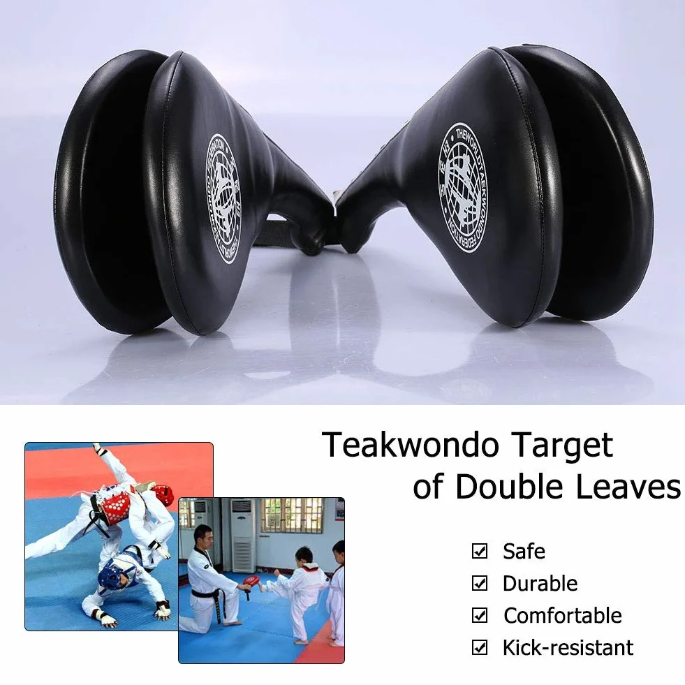 1Paire Entraînement Taekwondo Kick Pad Durable, Coussinets de Frappe en PU et en éponge, Taekwondo Kick Pad pour Le Taekwondo, l'art Martial, sports de combat, karaté - Pour enfants et adultes