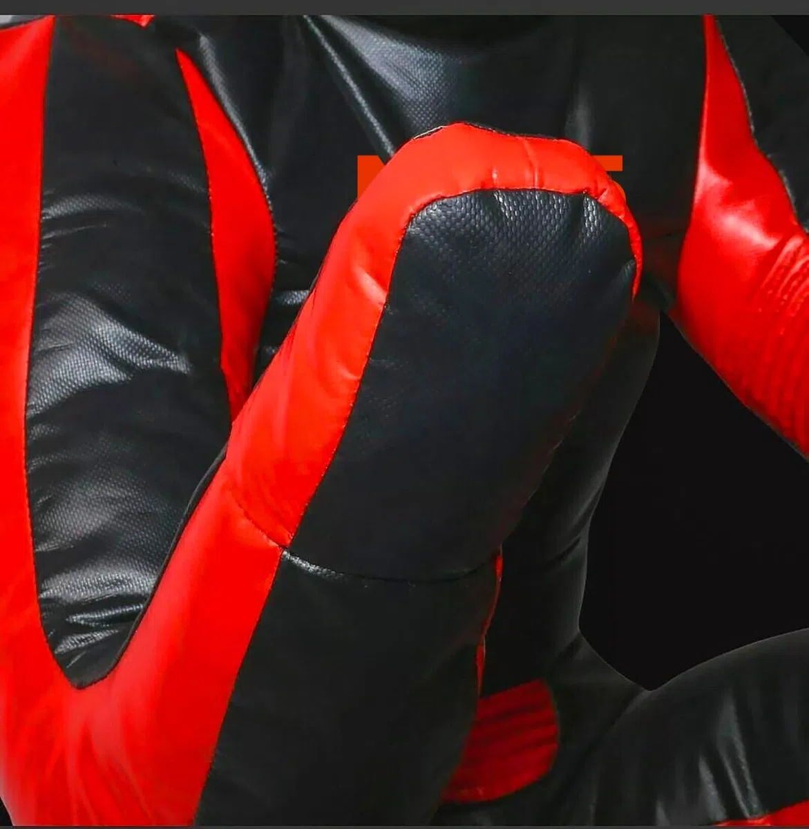Mannequin d'entraînement en vinyle pour autodéfense 180cm Rouge MMA BJJ Lutte Grappling