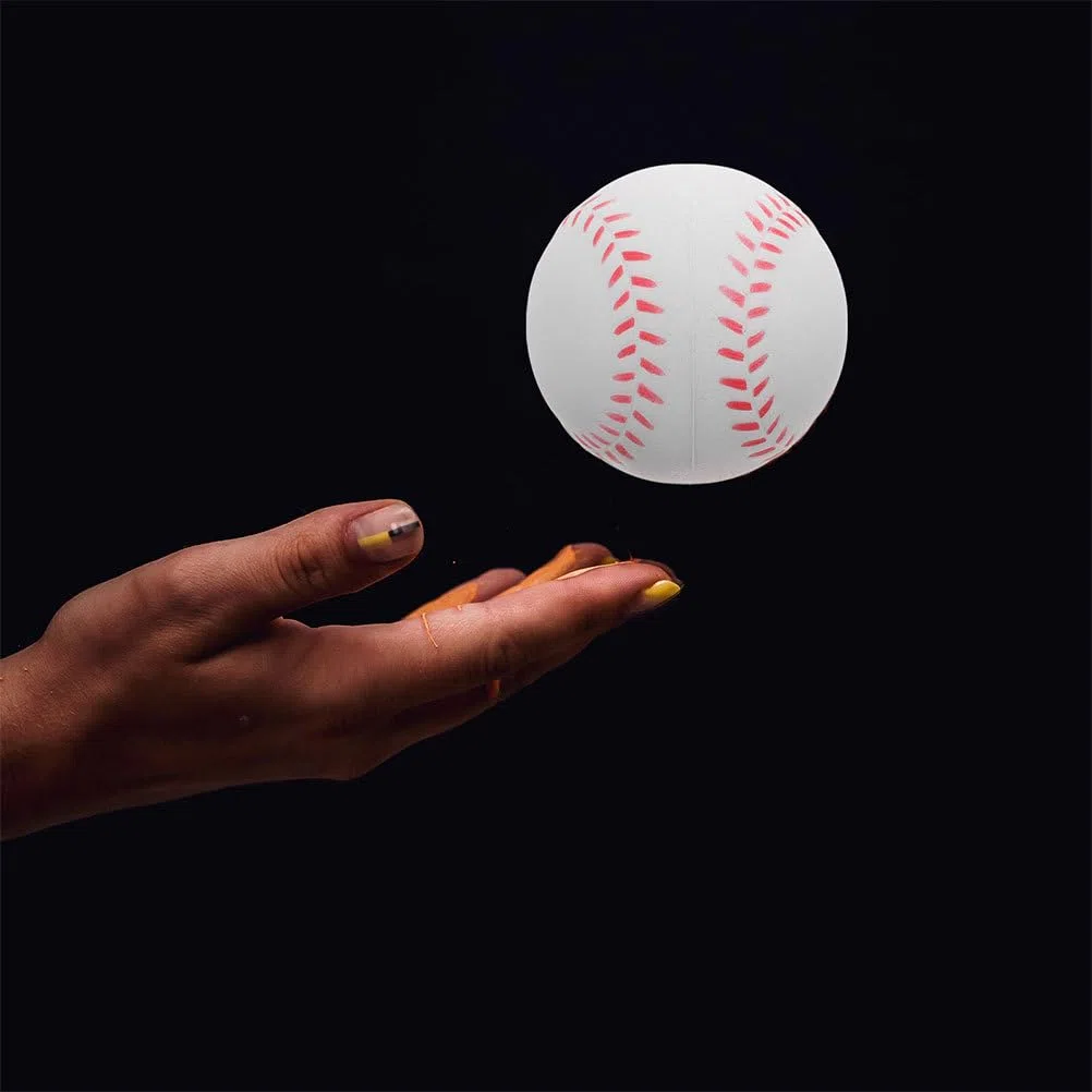 HANABASS 4 Pièces Balles De Baseball en Mousse PU Légères pour Enfants Entraînement Sécurisé Softball Intérieur Extérieur Pratique