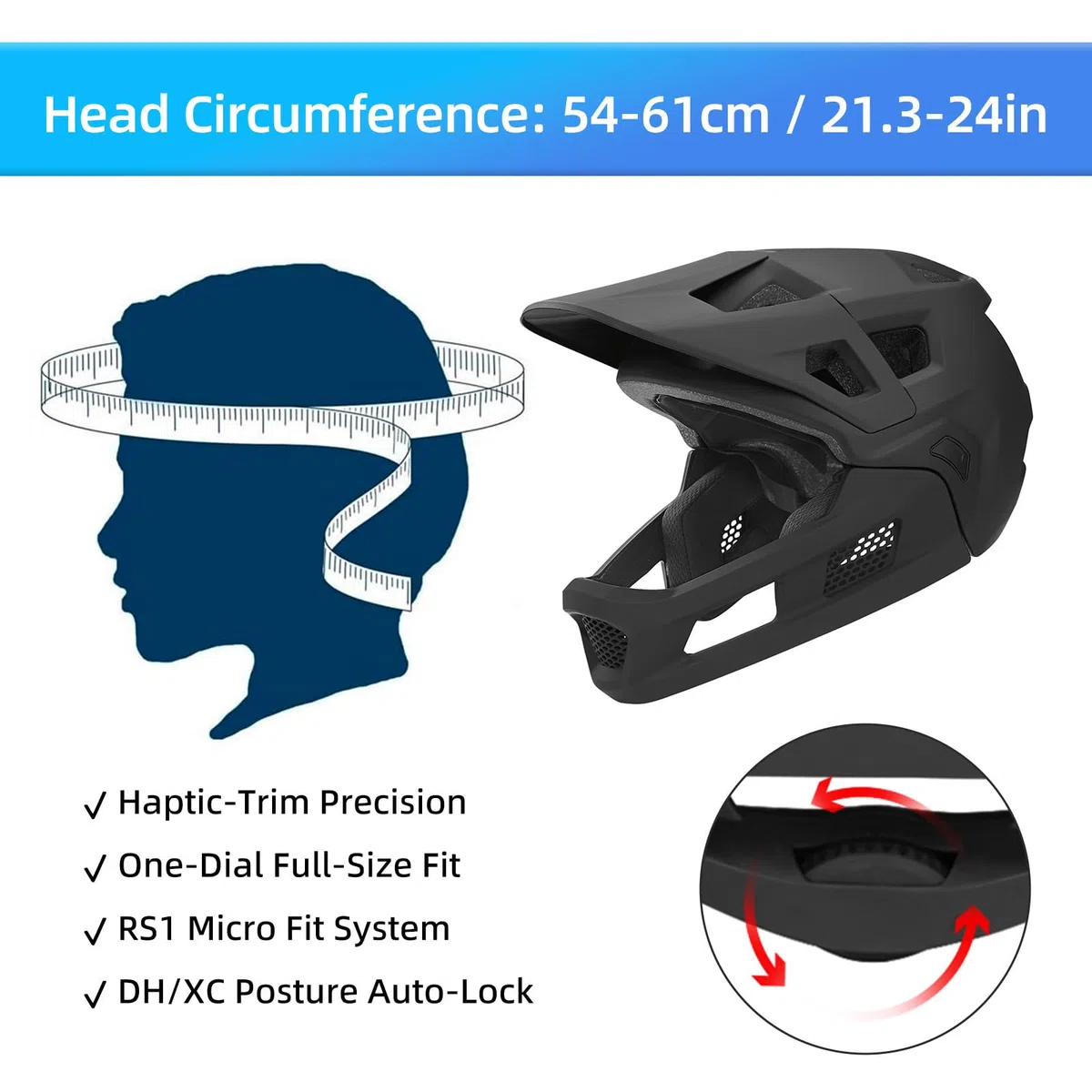Casque de VTT BMX, Casque de Motocross Amovible, Casque de VTT intégral avec Rembourrage et Sangles AG+ Silver ION