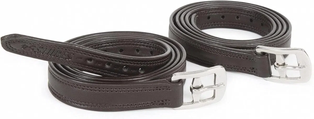 Shires Easy Care Non Stretch Stirrup Leathers (54, Havana)