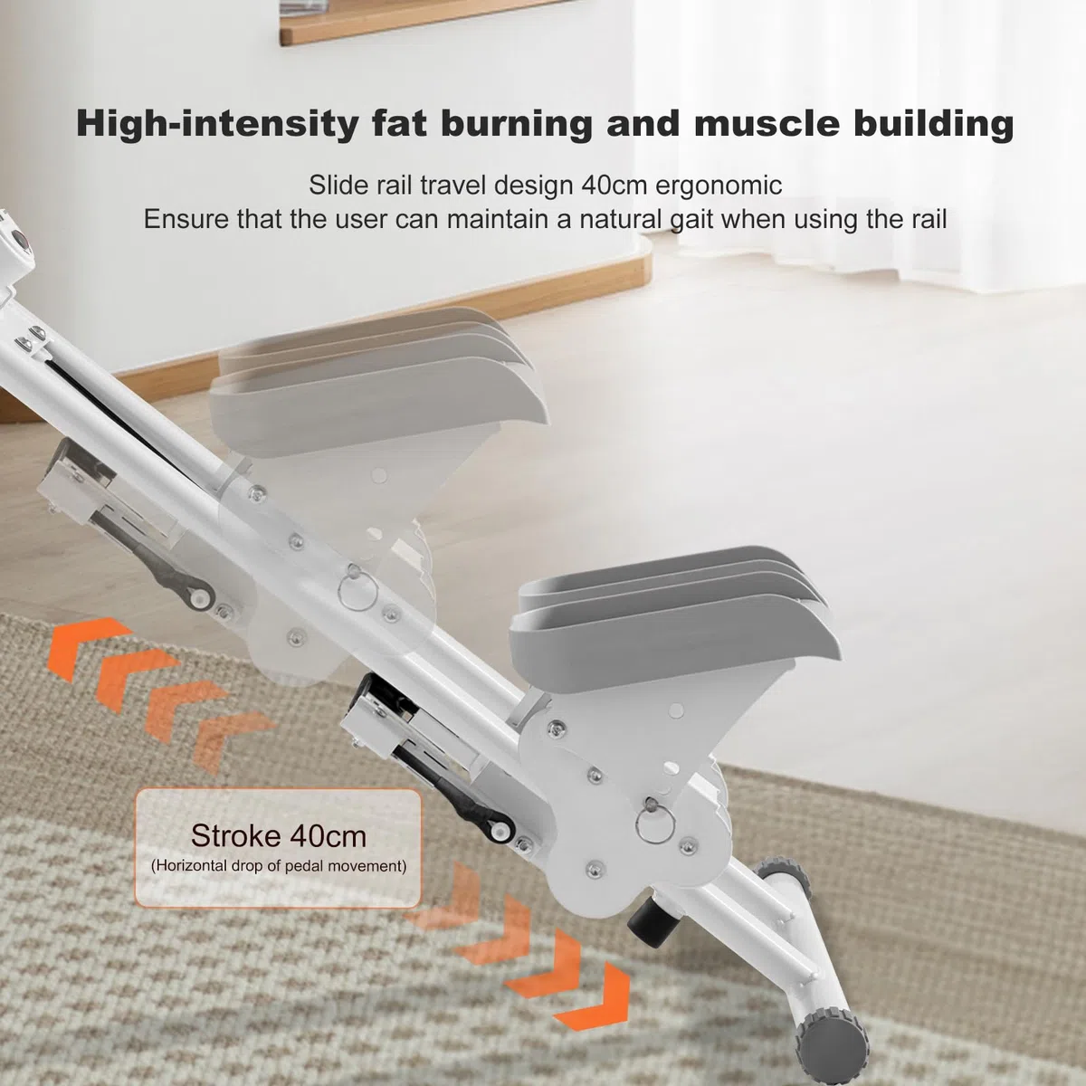 Stepper, Climber Fitness,Appareil d'exercice pour Le Step avec écran LCD et poignées