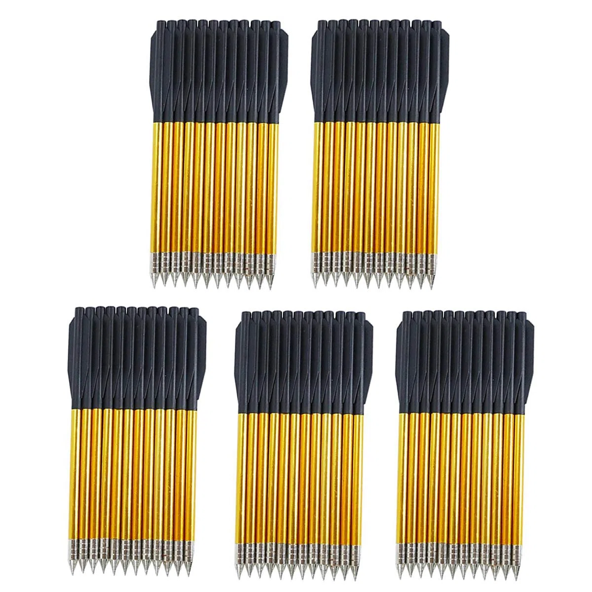 GUGULUZA Aluminium Flèches pour Arbalète Pistolet Fort Impact 50 LB et 80 LB