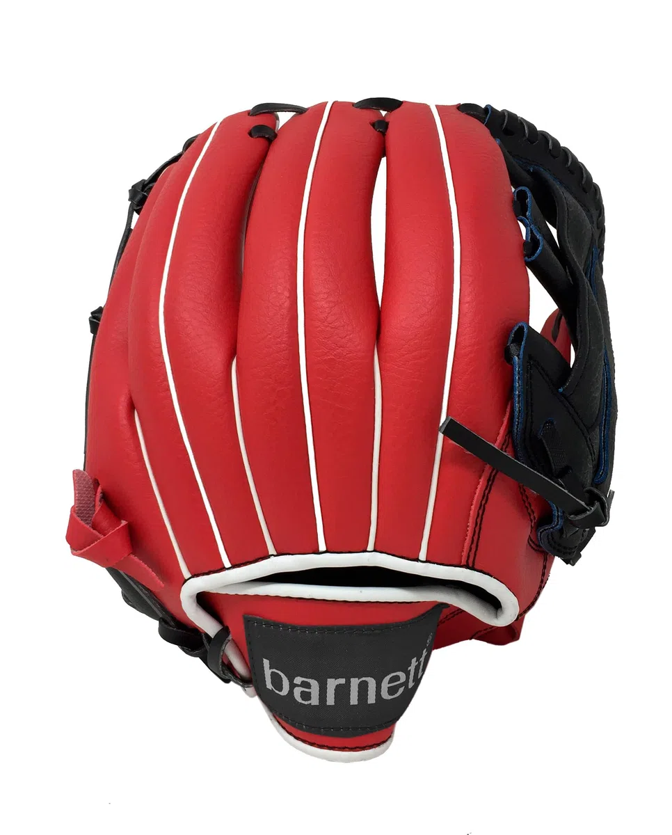 BARNETT JL-120 Baseball Glove, Outfield, Polyurethane, Size 12,5" Red