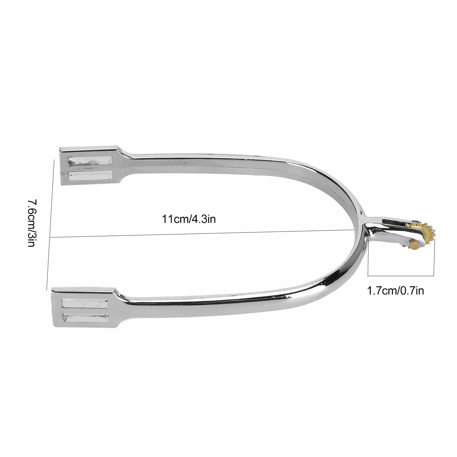 Éperons de Botte, éperon de Cheval d'équitation de Fabrication Simple pour Le Divertissement pour l'entraînement de Chevaux pour la compétition équestre
